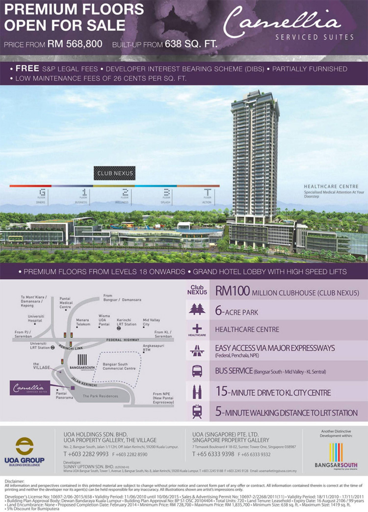 Camellia Serviced Suites @ Bangsar South, Bangsar, Kuala Lumpur